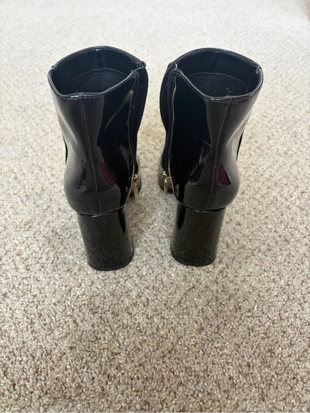 Women's Black Ankle Boots - Stylish Block Heel